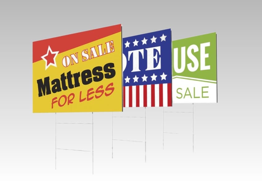Coroplast rigid signage sample from DesignPrint NYC